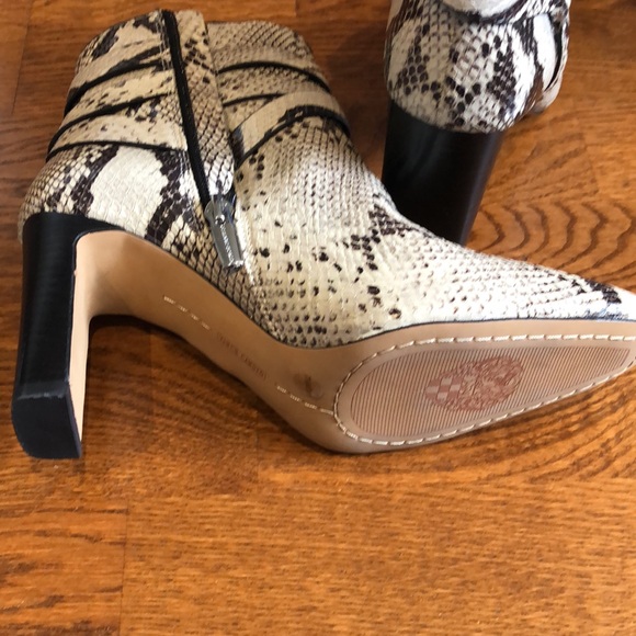 Vince Camuto Snake Heeled Boots - Picture 7 of 8